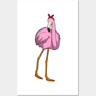 Flamingo Bandana Posters and Art